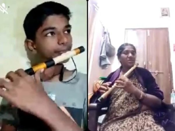 Group flute practice